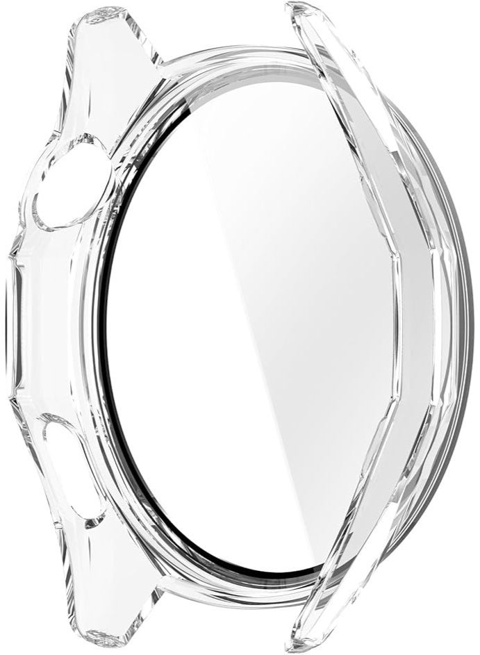 غطاء حماية لساعة هواوي GT6 مقاس 46 مم، غطاء حماية فائق النحافة من البولي كربونات الصلب + ملحقات لساعة هواوي GT6 مقاس 46 مم (فضي) - Image 3